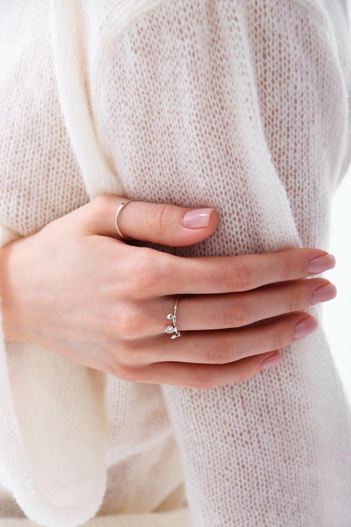 кольцо с подвижными сердцами