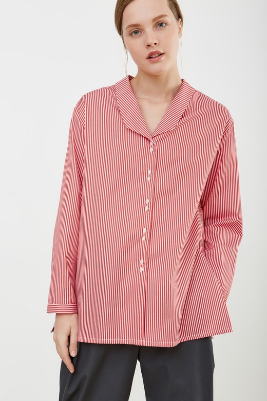 Рубашка со складкой