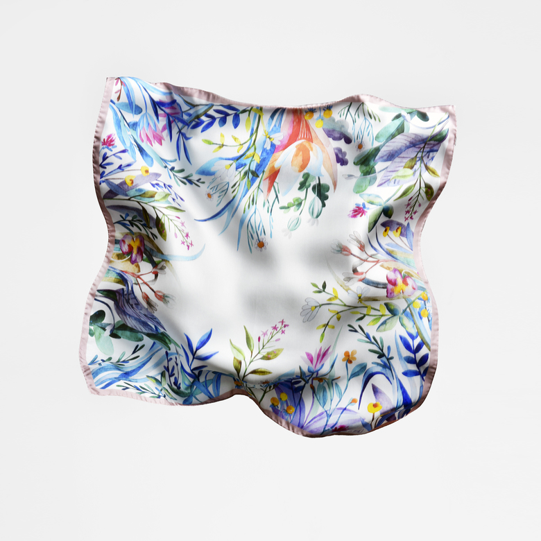 Платок-каре "Пруд"