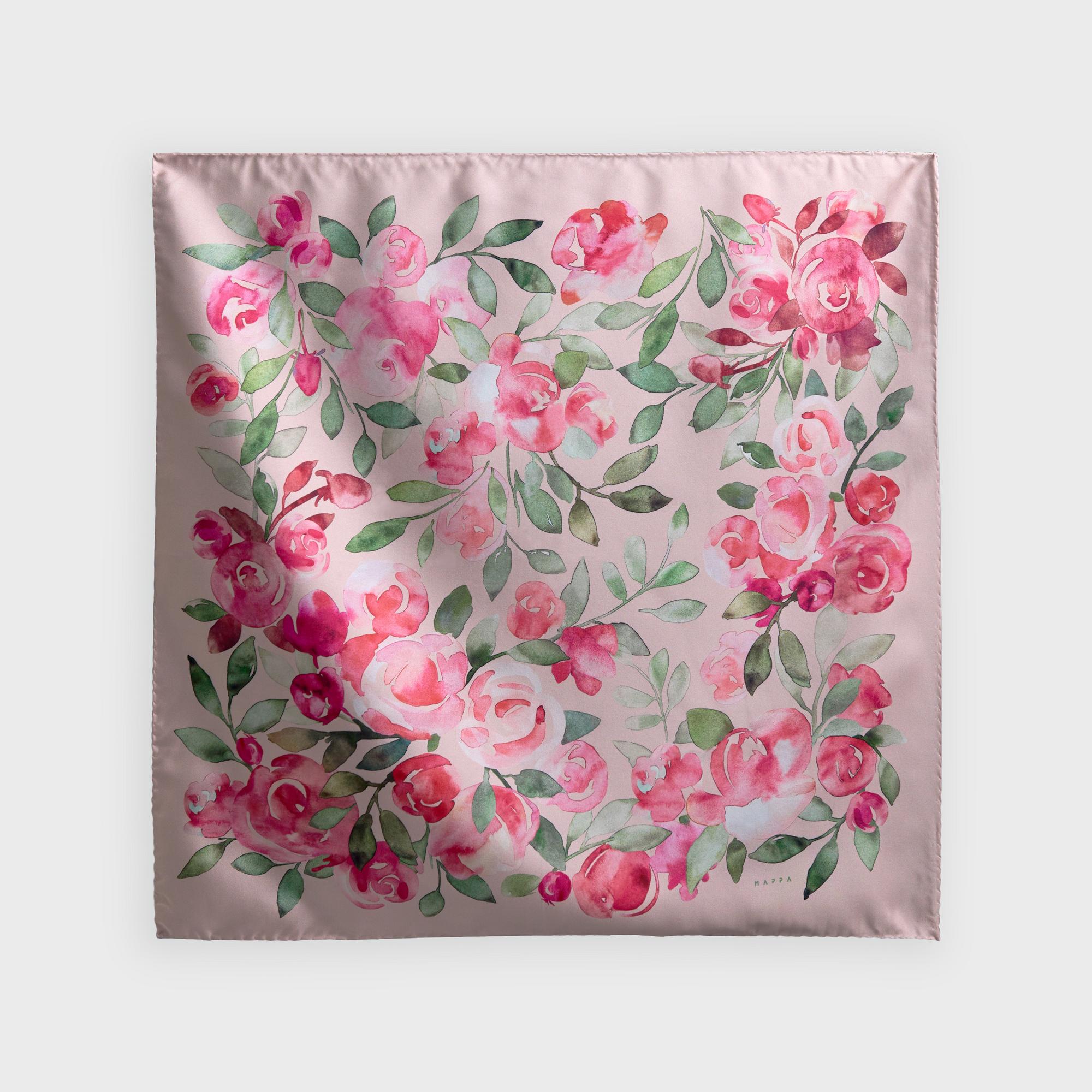 Платок-каре "Розы"