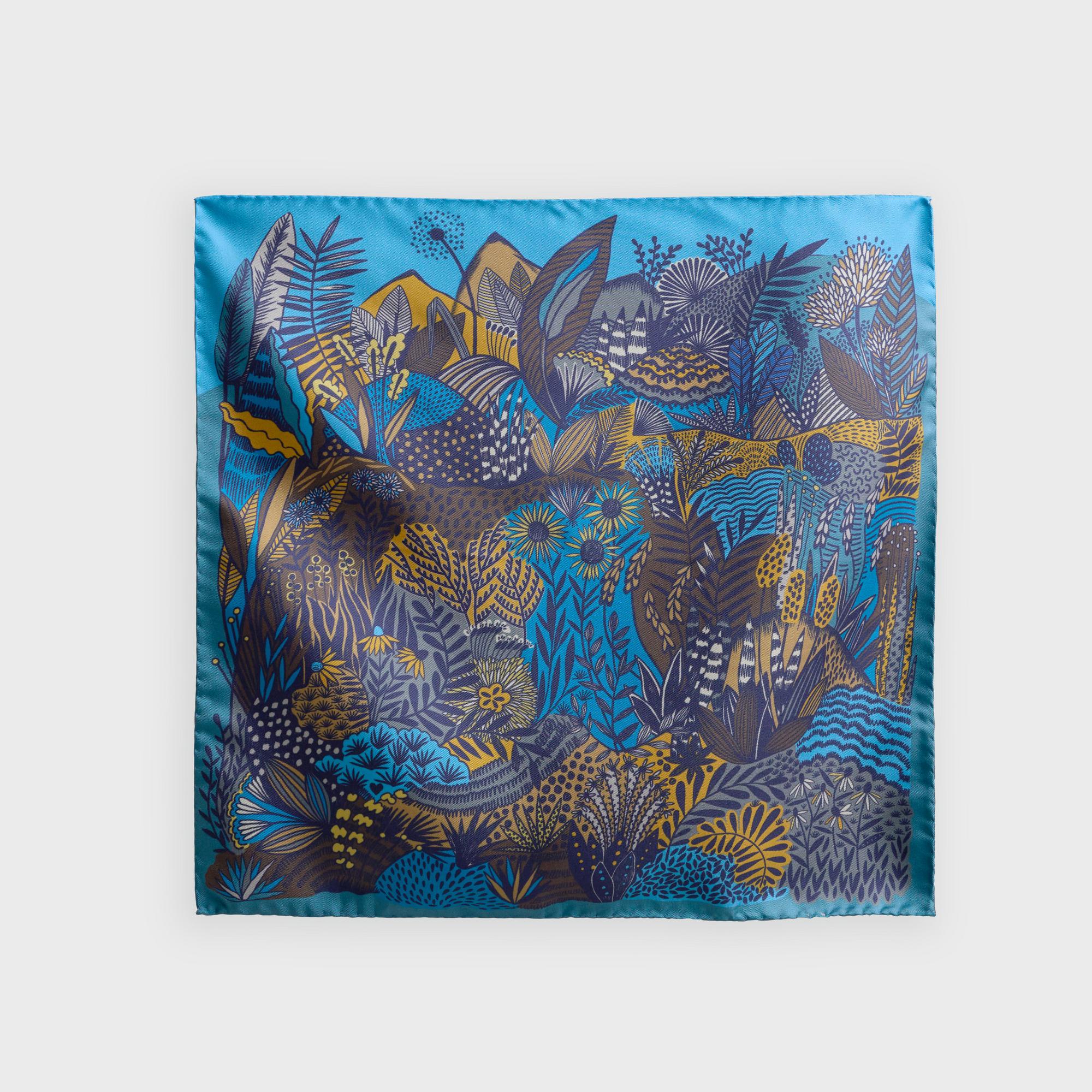 Платок-паше "Цикорий" (голубой)