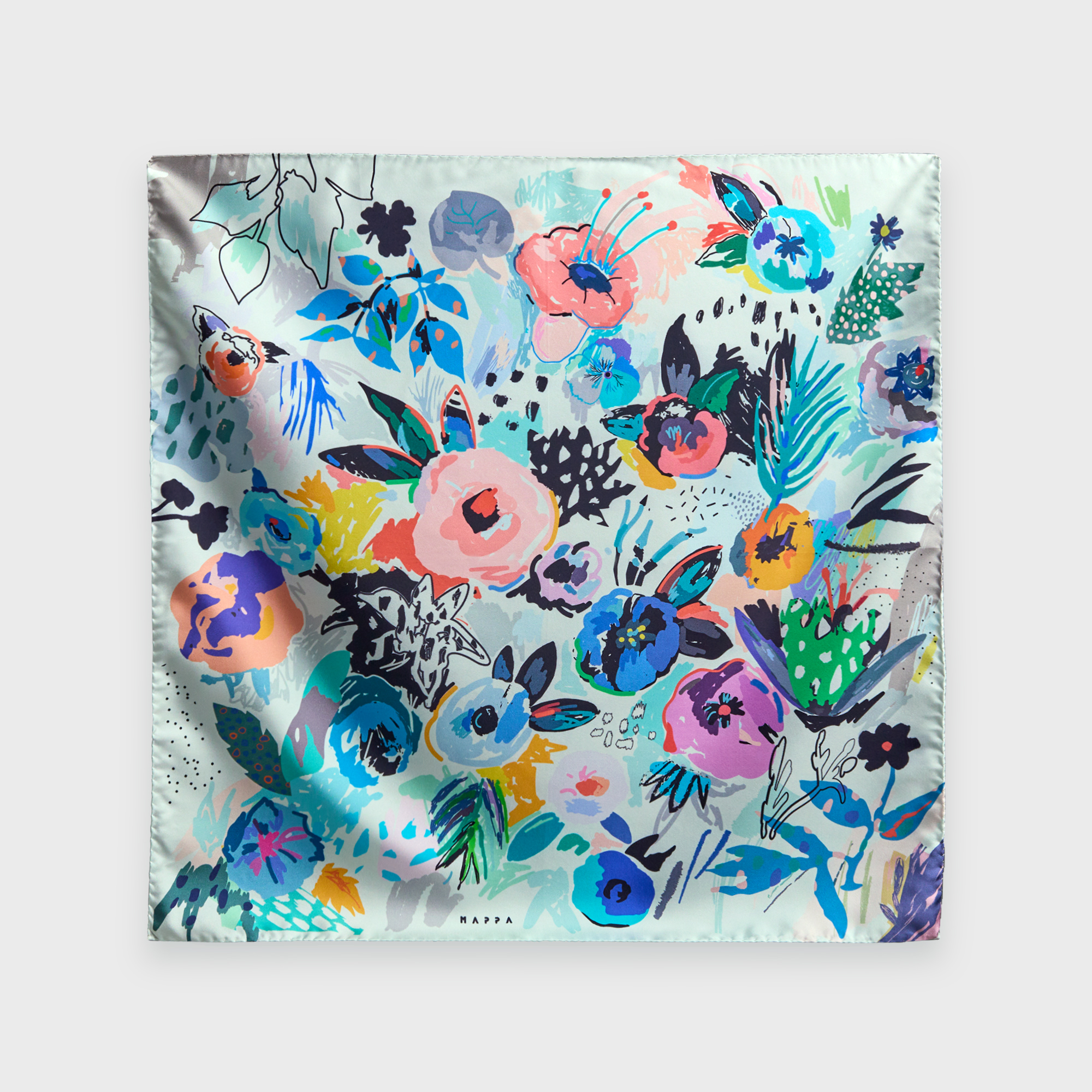 Платок-каре "Пион"