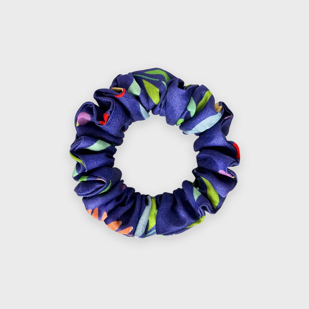 Резинка для волос "Синие цветы" размер S