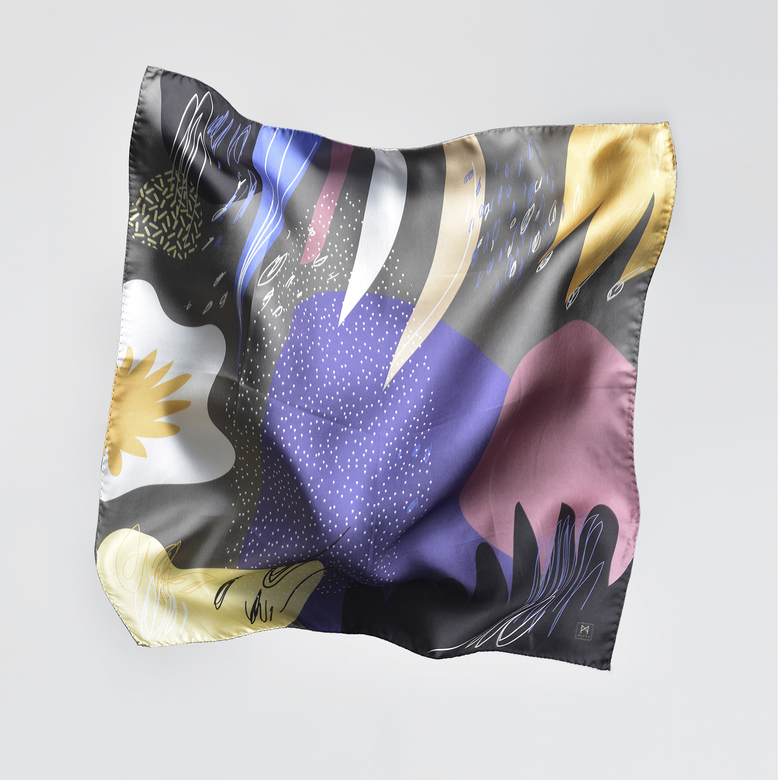 Платок-каре "Лиловый"