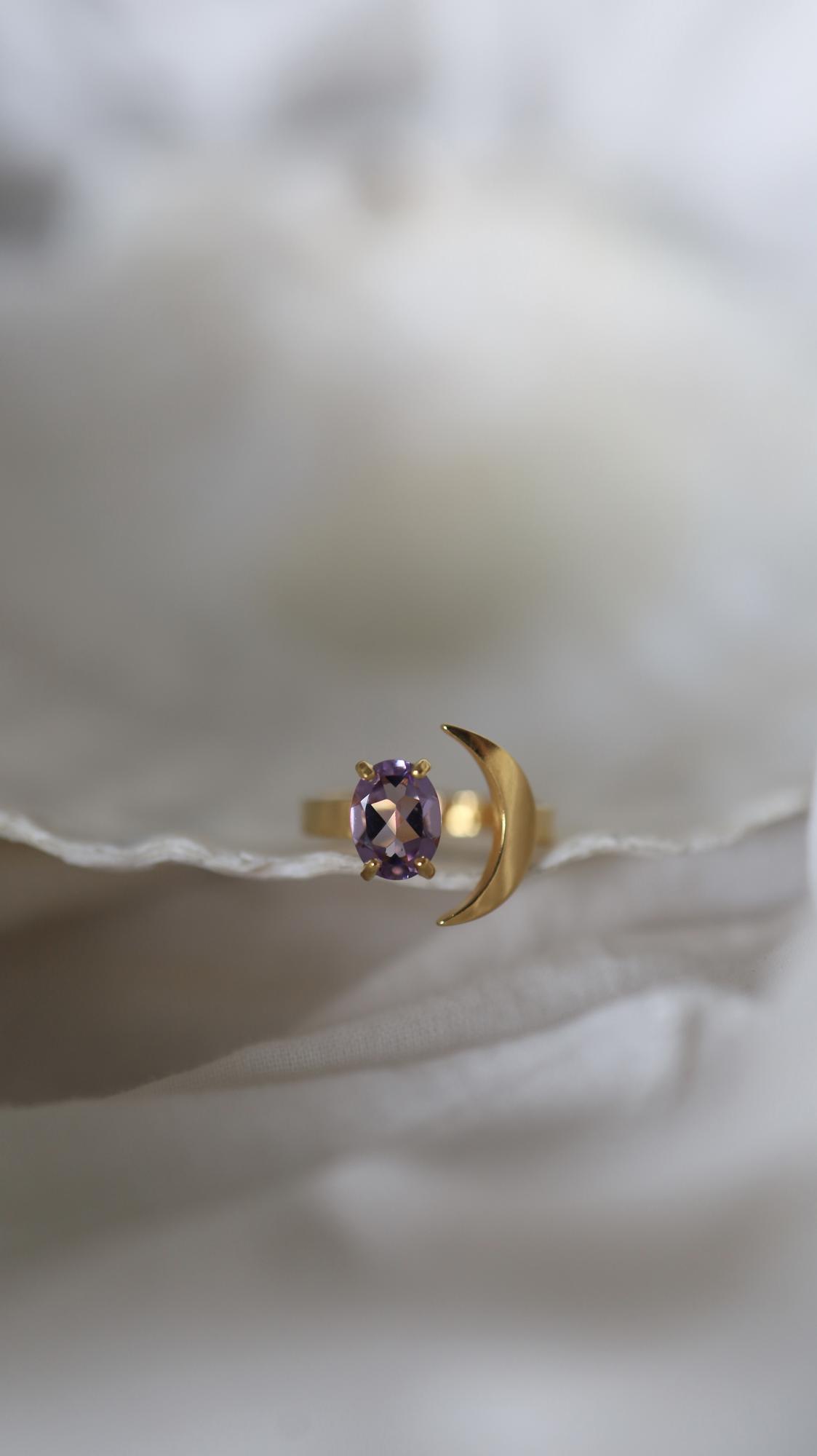 Sunny Amethyst Ring I Сет колец с аметистом