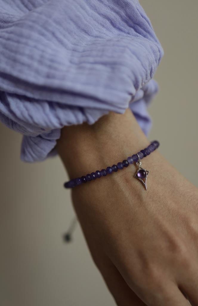 Amethyst Star Bracelet I Браслет «Путеводная звезда» с аметистом