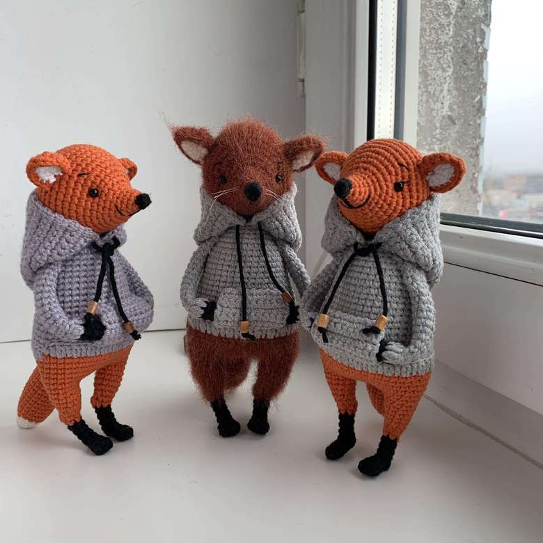 Лисёнок в худи (мастер-класс)