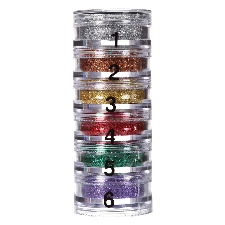 Блестящая пудра в пирамиде