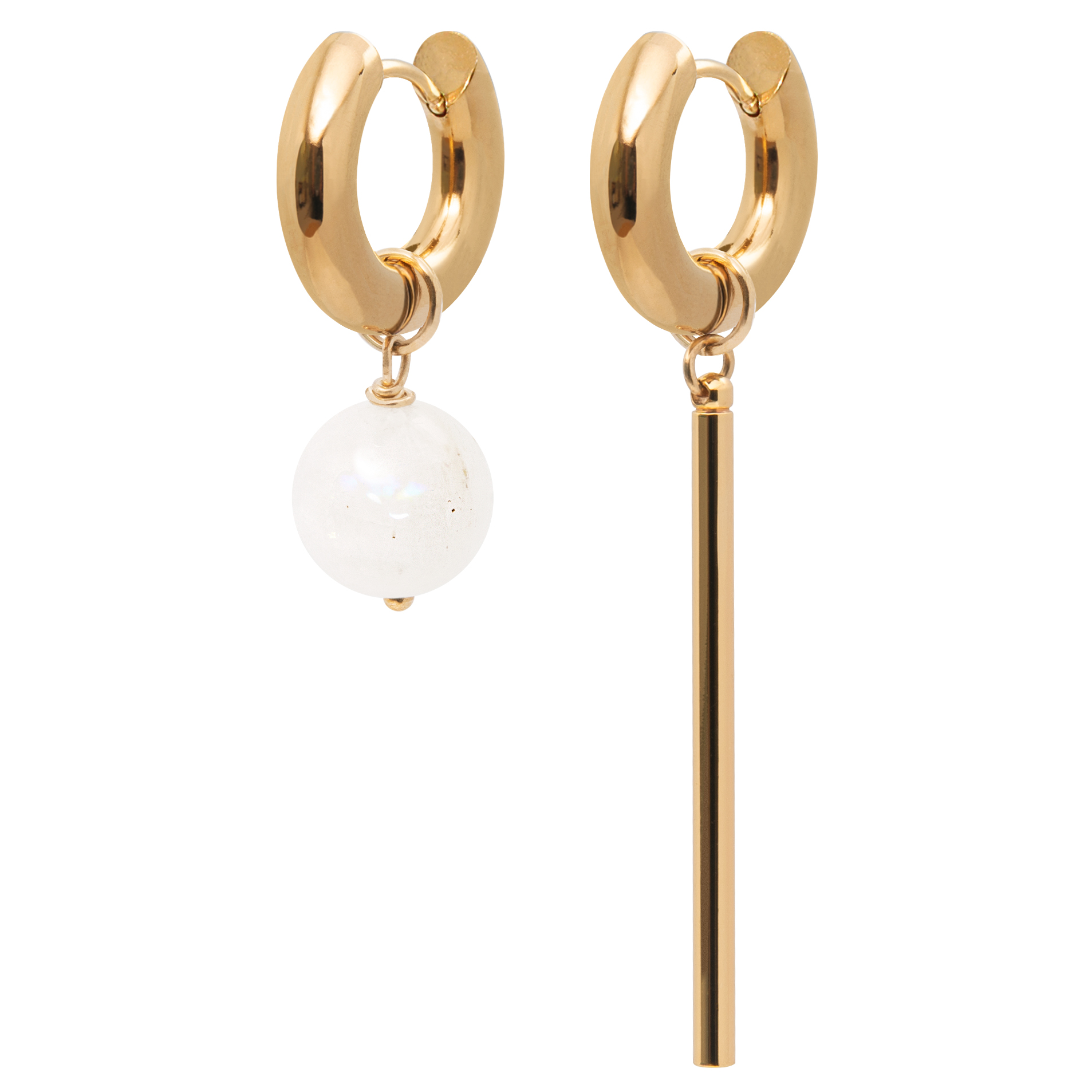 Серьги MIDNIGHT PLAGE с лунным камнем