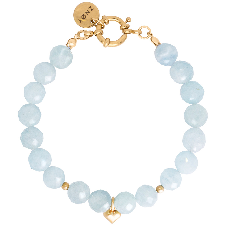 Браслет OCEAN & GOLD из аквамарина