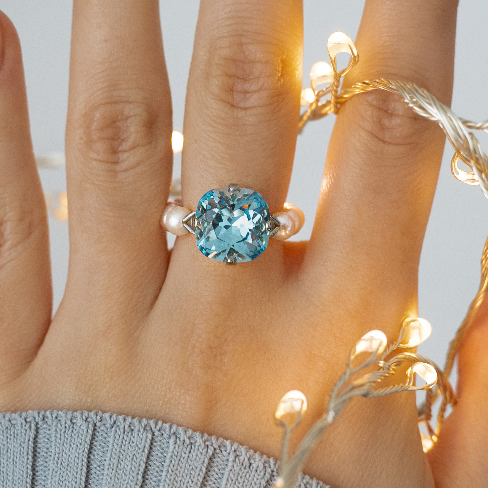 Кольцо BABY BLUE