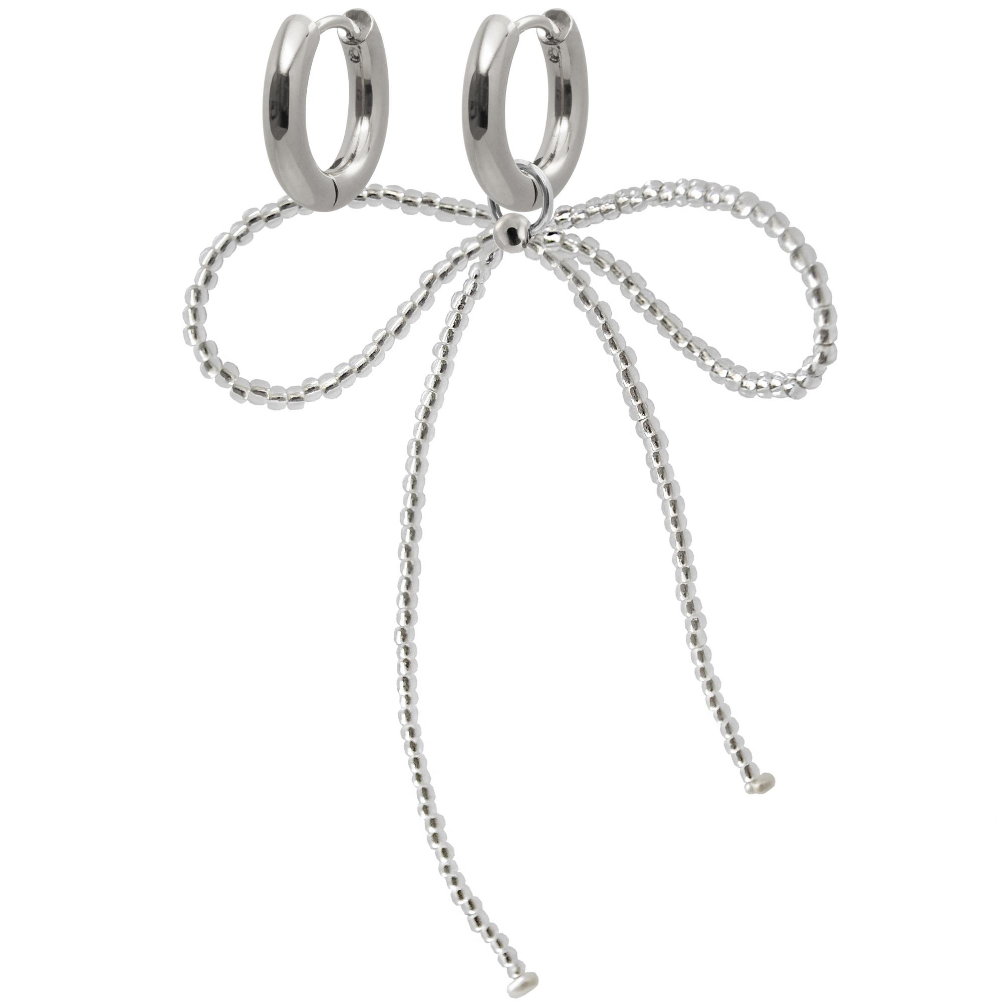 Серьги SHINY MOOD из металлизированного бисера