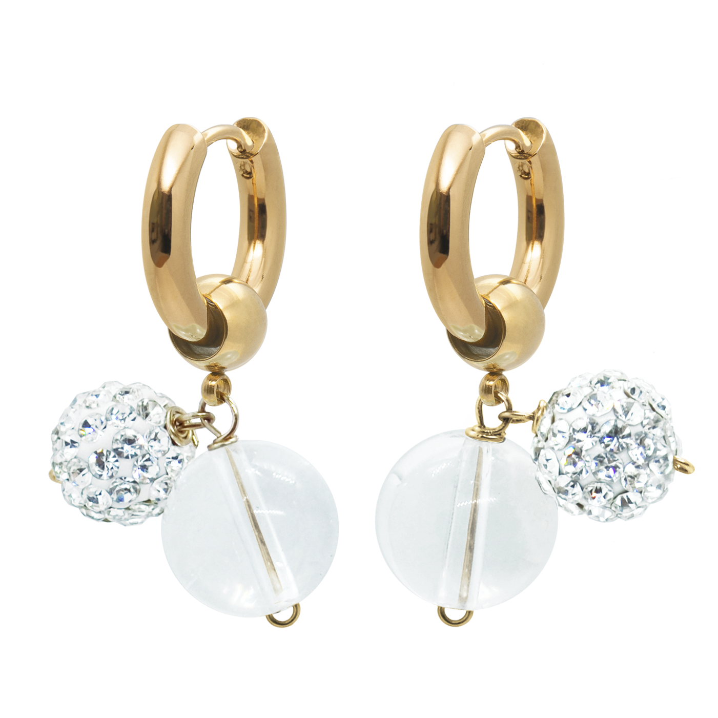 Серьги ILLUSION с кристаллами