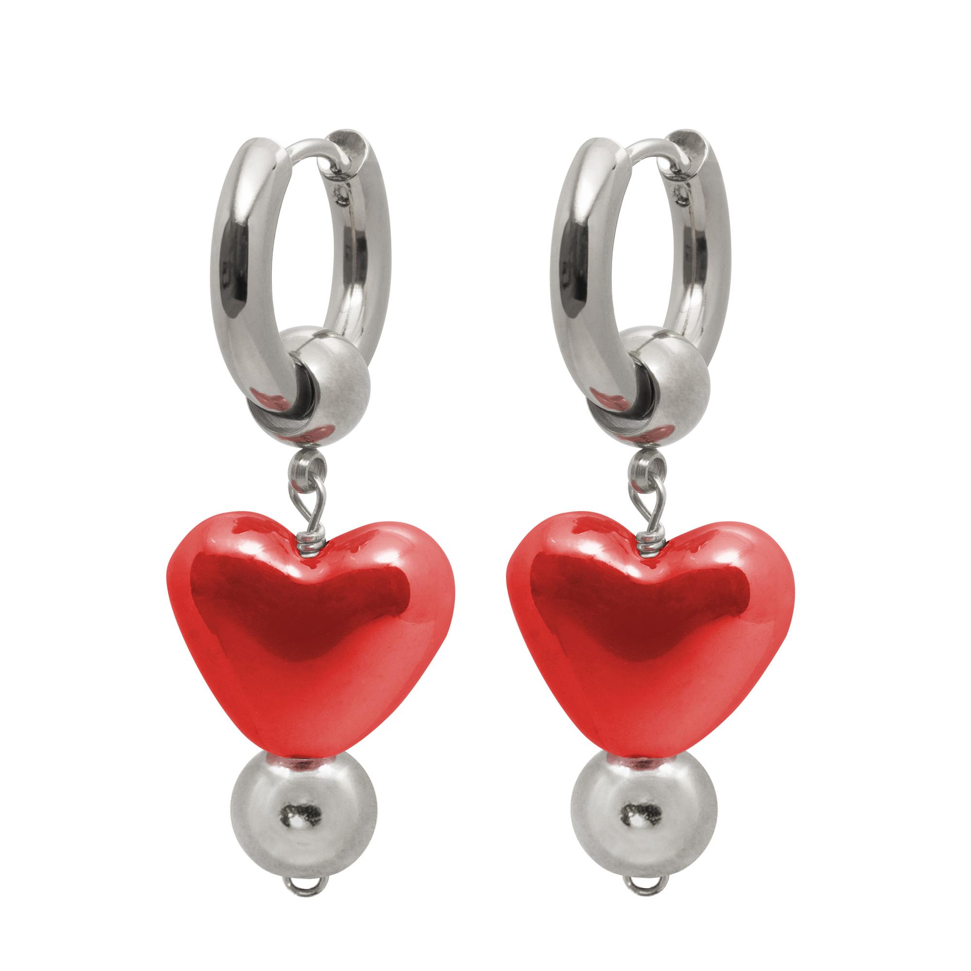 Серьги LILY с сердцами