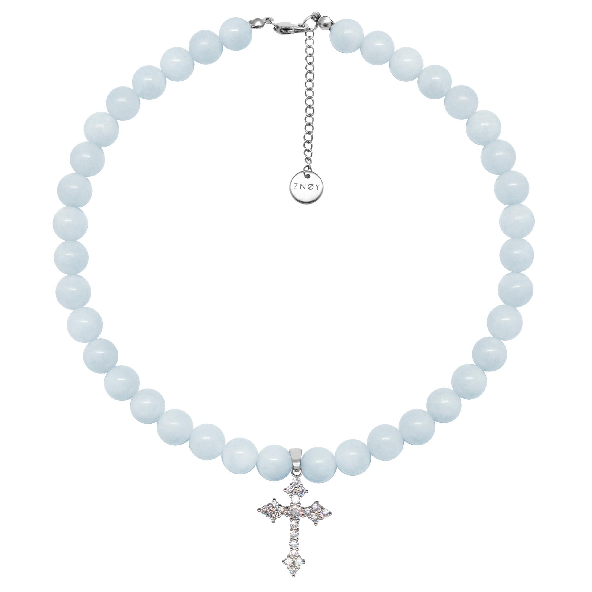 Чокер MISTY из аквамарина