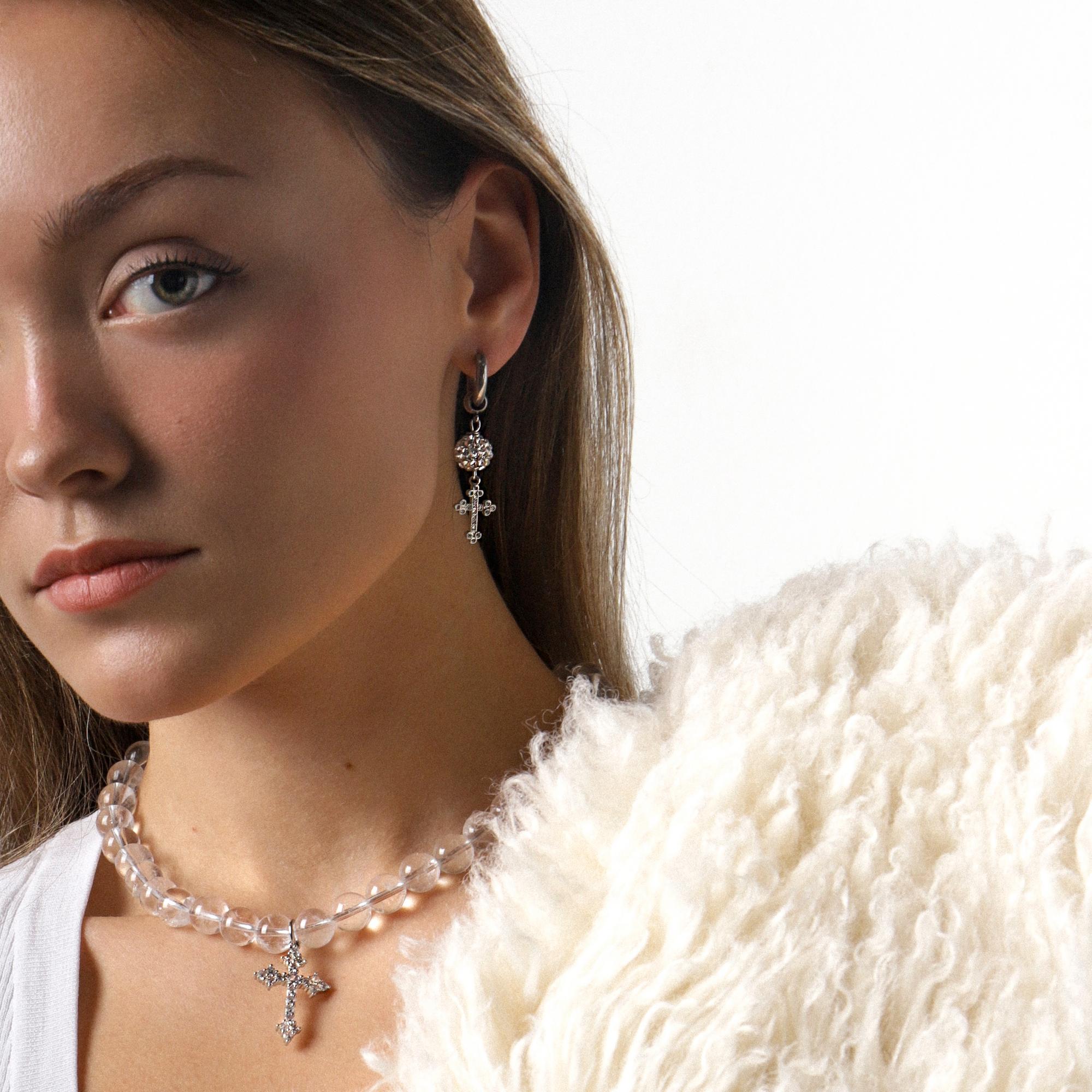 Серьги SPARKLE с кристаллами