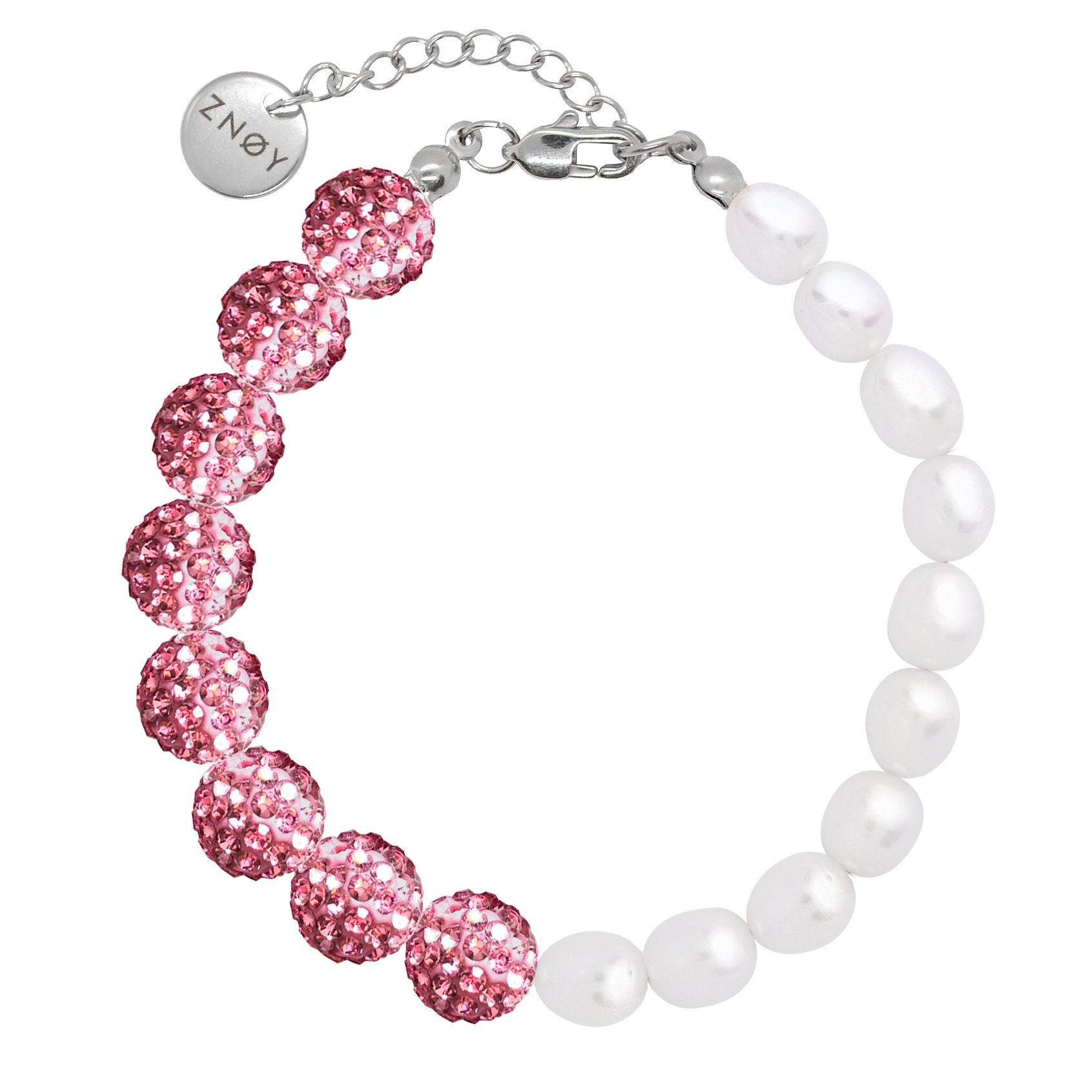 Браслет PINK GLOW с жемчугом