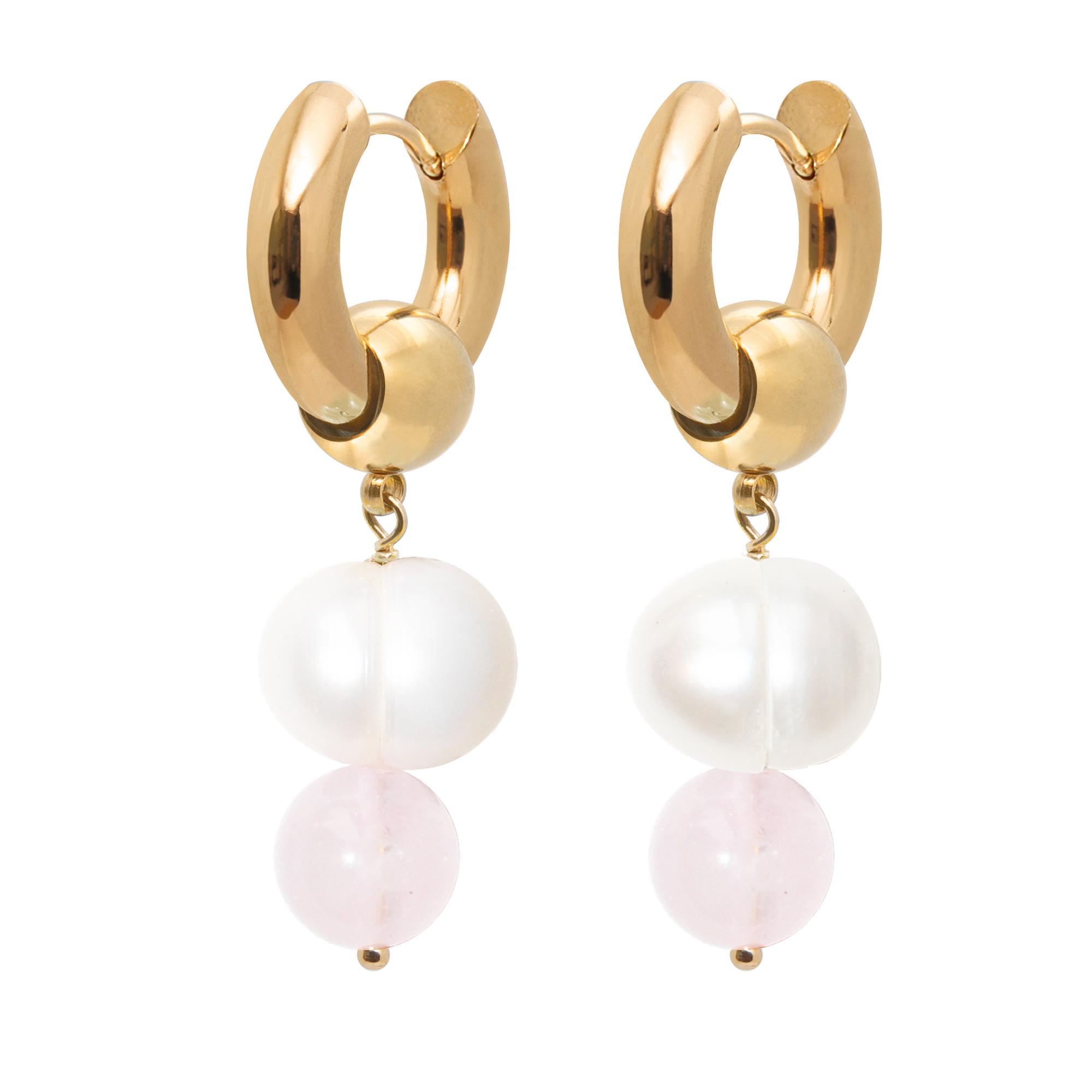 Серьги FLUFFY с жемчугом