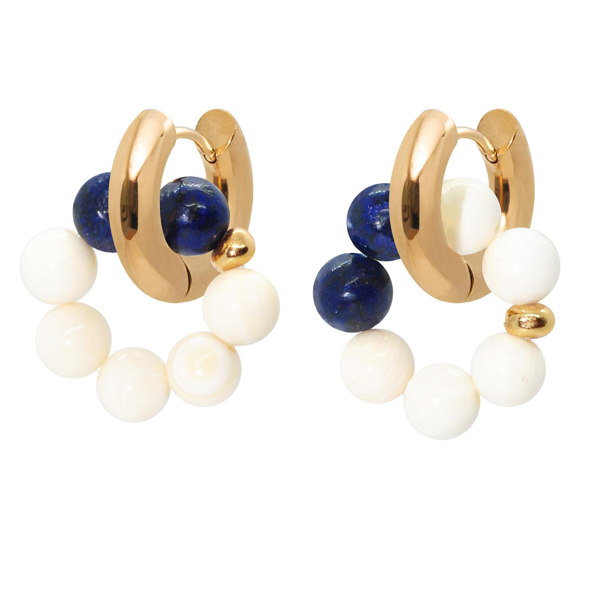 Серьги MARY с лазуритом