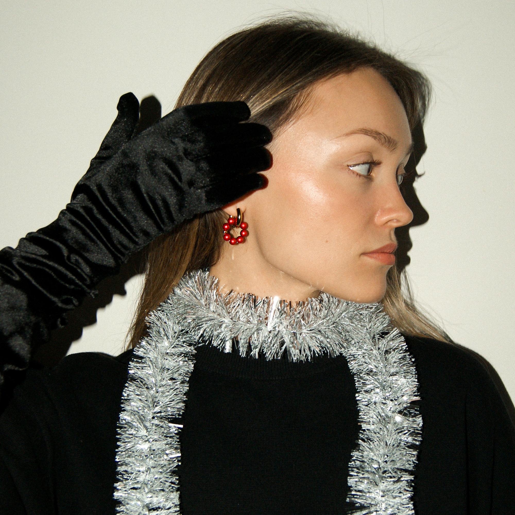 Серьги LA NUIT с кристальным жемчугом