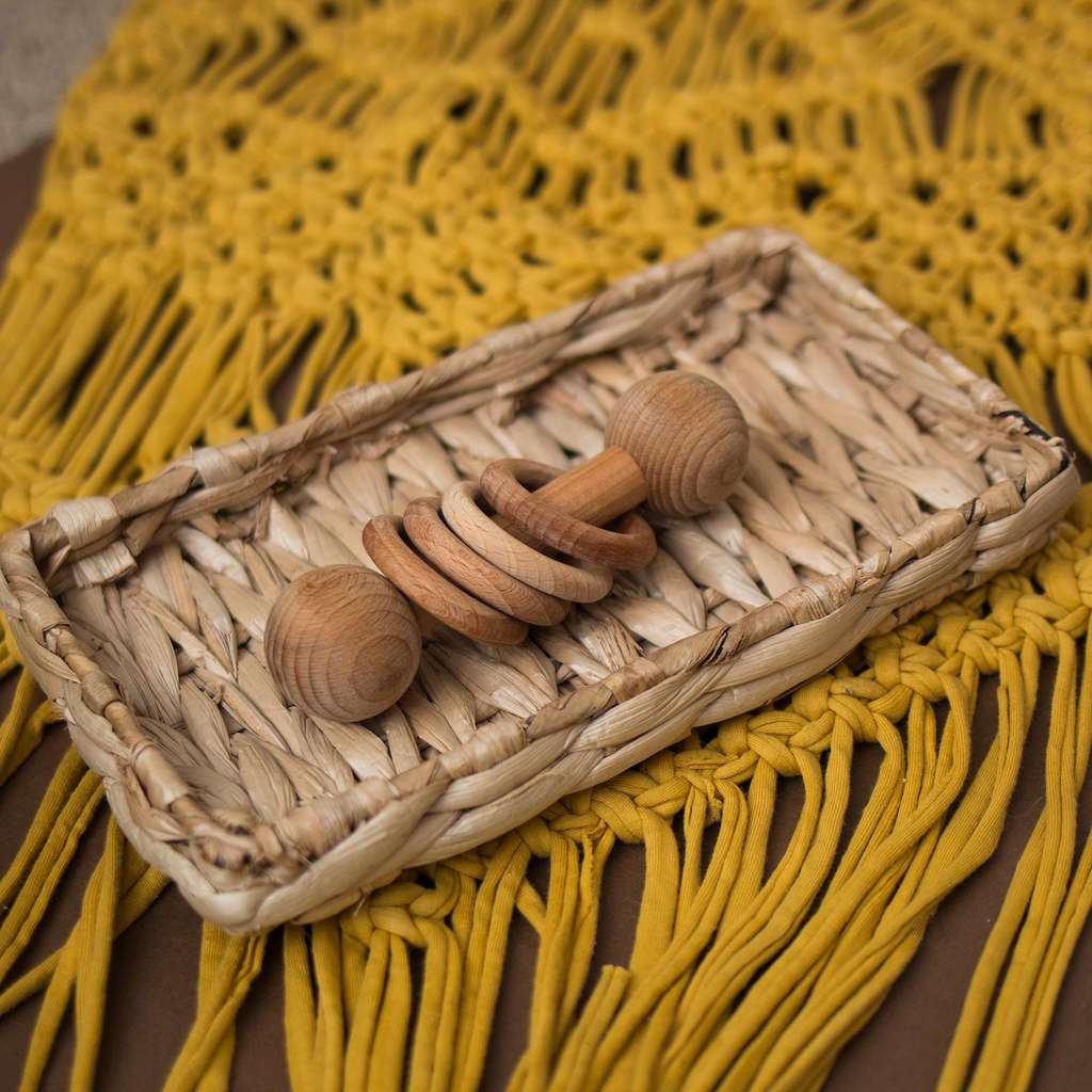 Погремушка Колечки на палочке