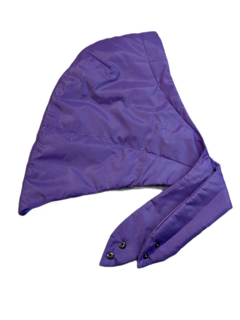 Платок из плащевки на синтепоне сиреневый скидка