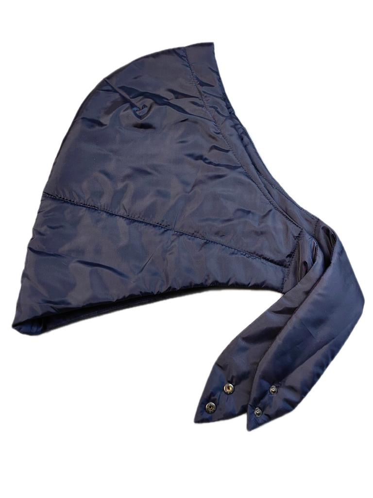 Платок из плащевки на синтепоне синий
