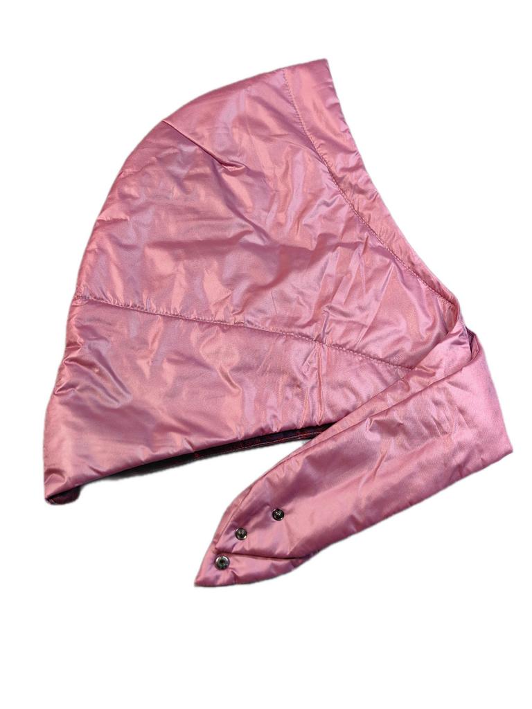 Платок из плащевки на синтепоне розовый