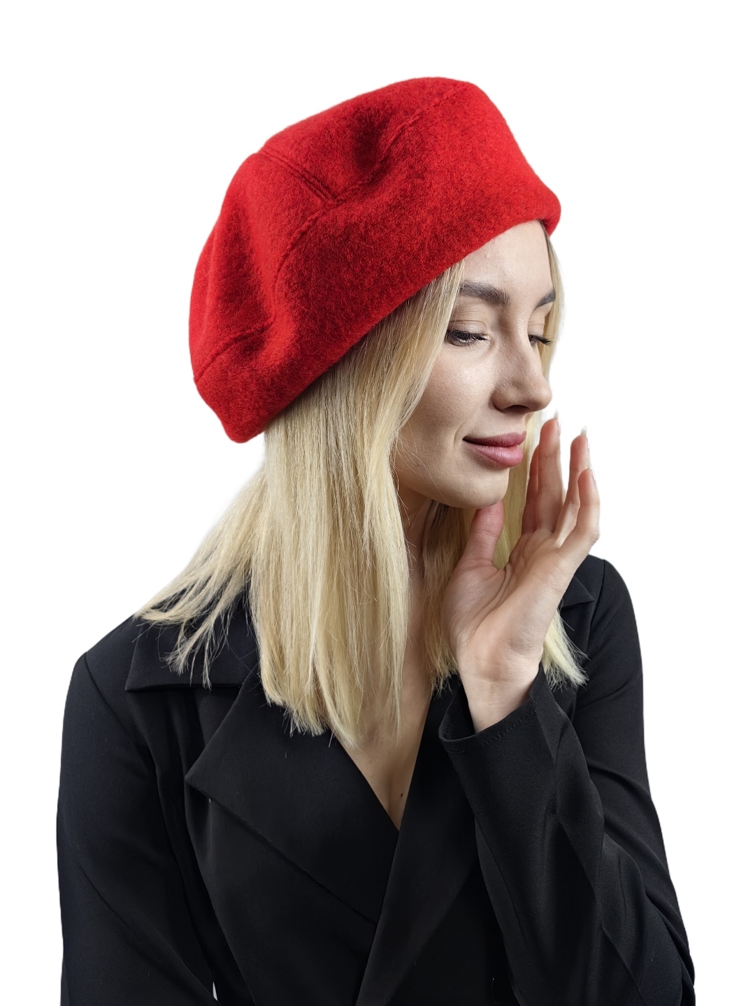 Берет из полушерсти