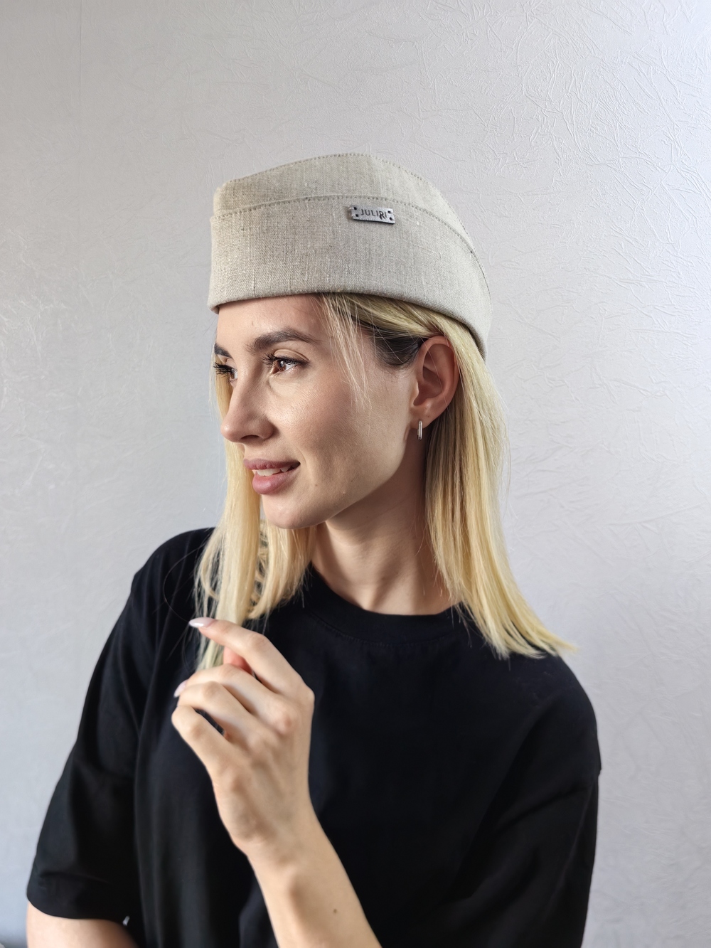 Пилотка из льна