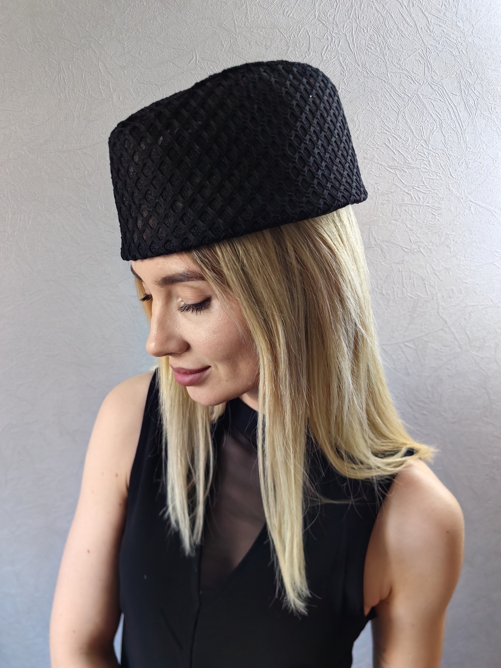 Пилотка, крупная сетка