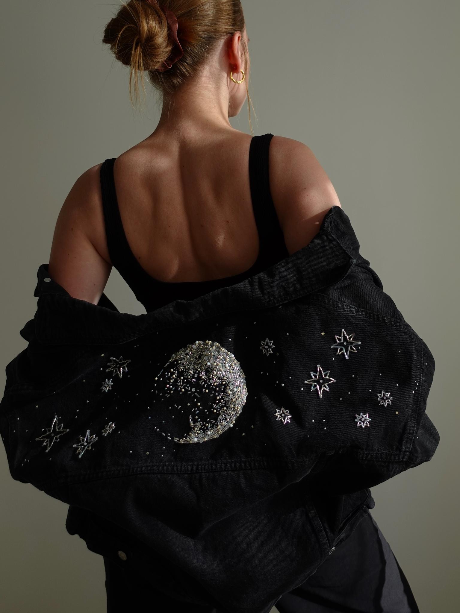 Джинсовая куртка oversize "FADED MOON"