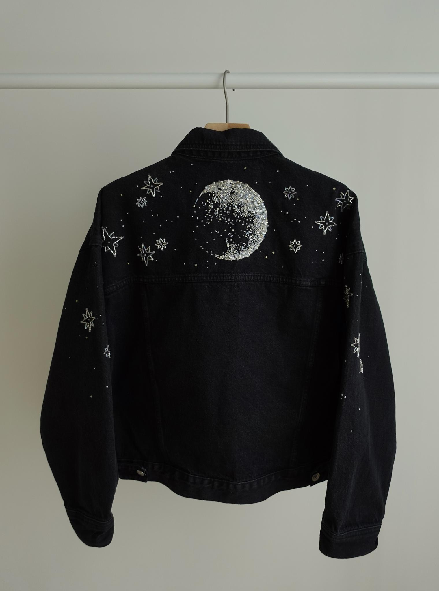 Джинсовая куртка oversize "FADED MOON"