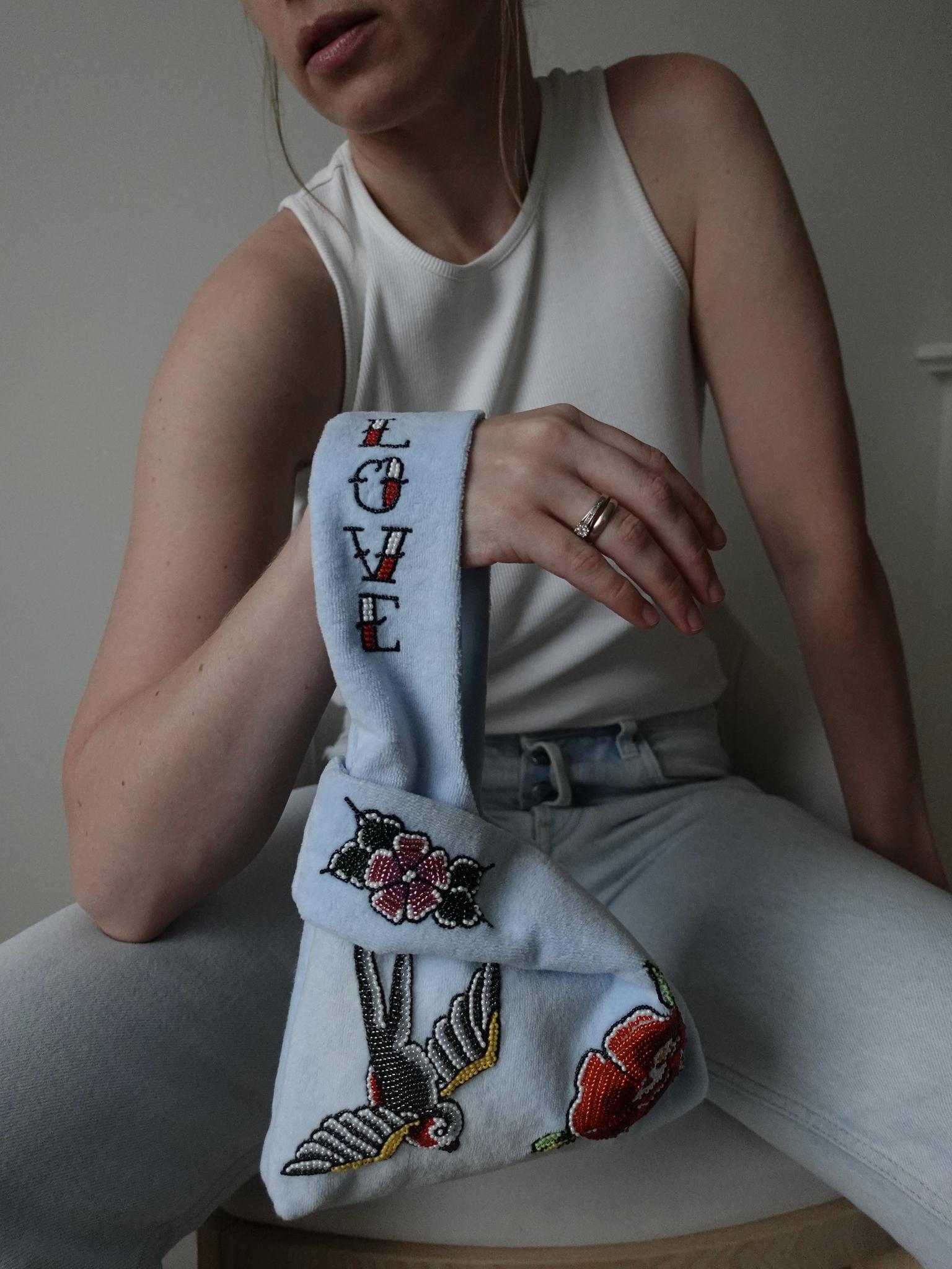 Japanese Knot Bag "Old School Tattoo"