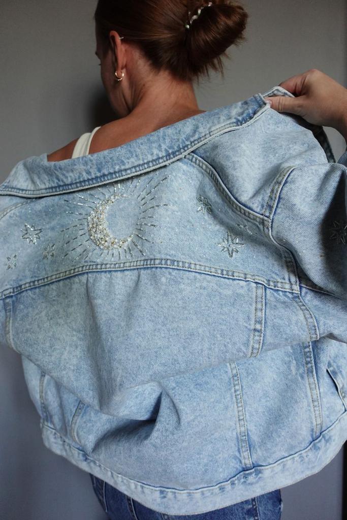 Джинсовая куртка oversize "MOON"