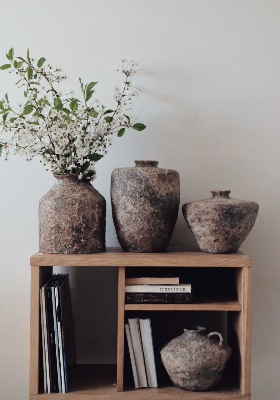 Ваза Wabi Sabi шамотная