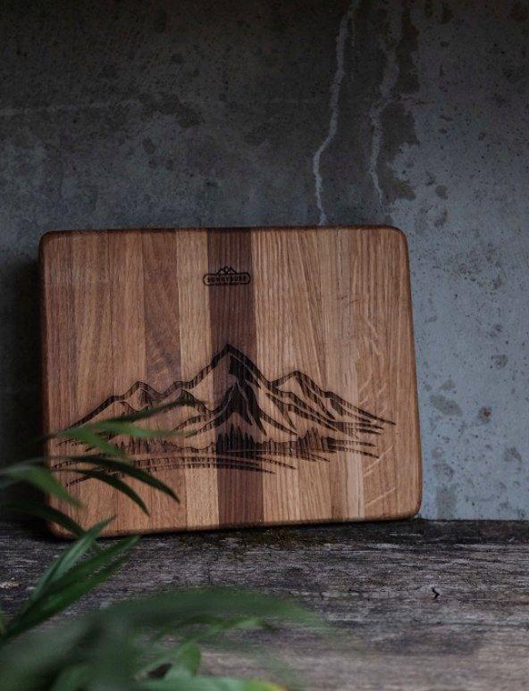 Разделочная доска Горы
