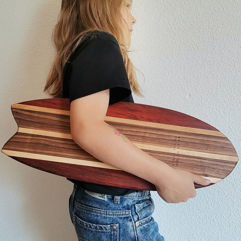 Разделочная доска Paduk/walnut Big Fish