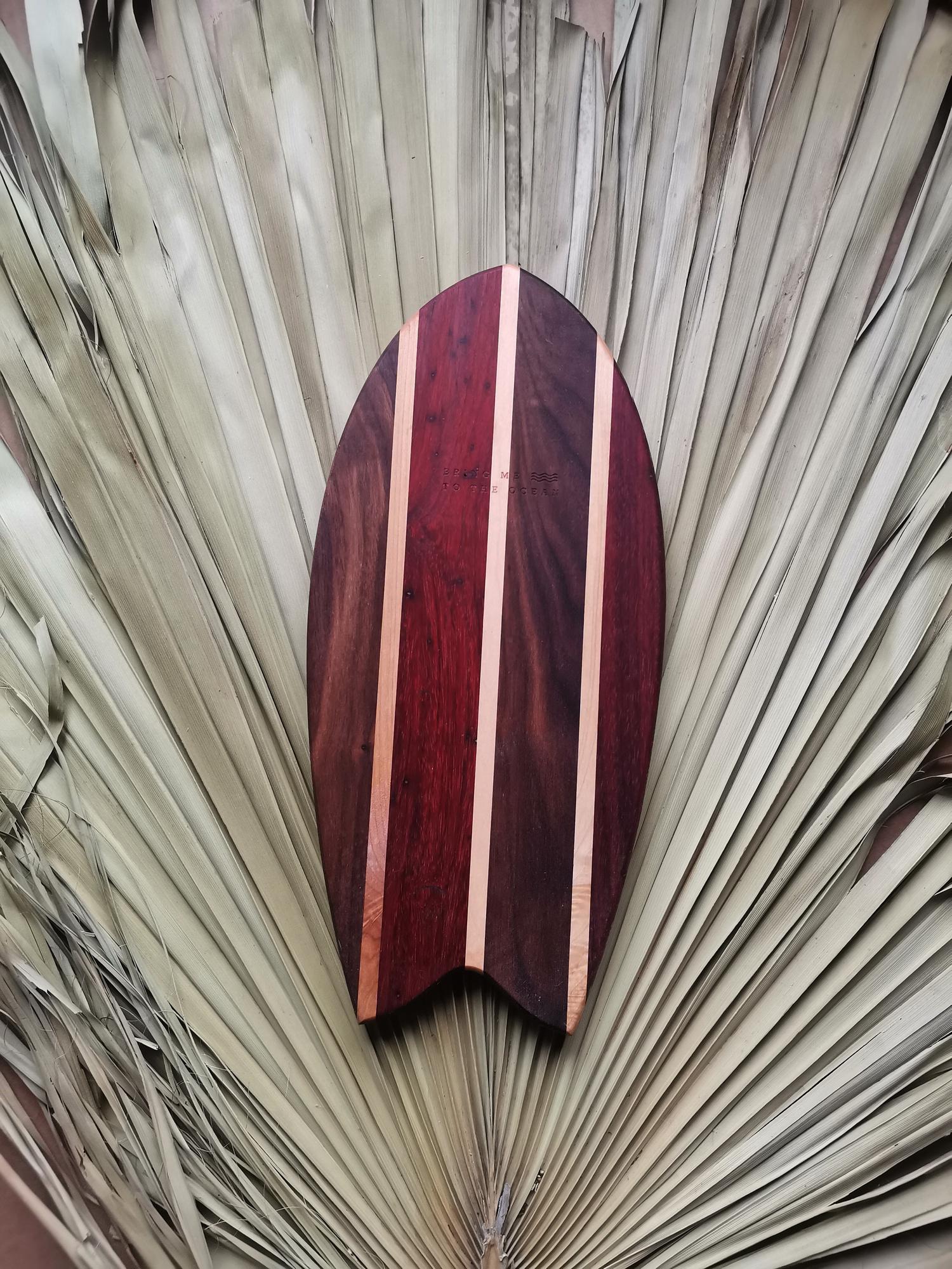 Разделочная доска Walnut/paduk Little Fish