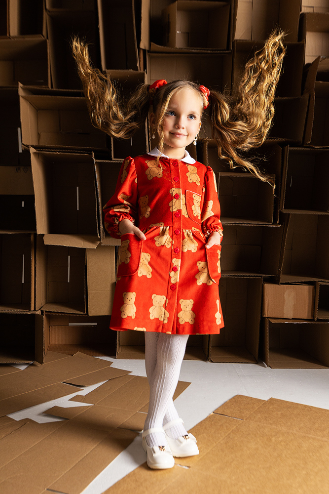 Платье из плюша