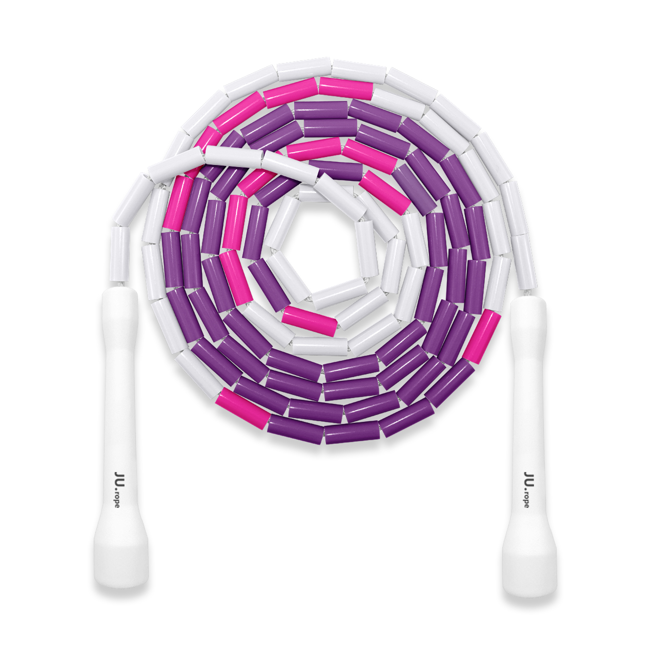 Скакалка звеньевая розовый-фиолетовый