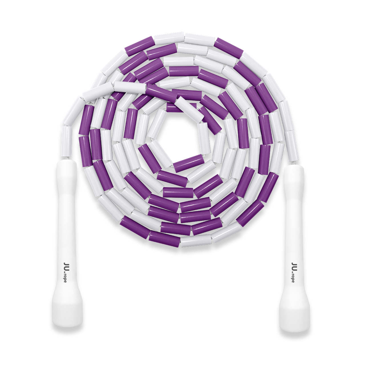 Скакалка звеньевая фиолетовый-белый