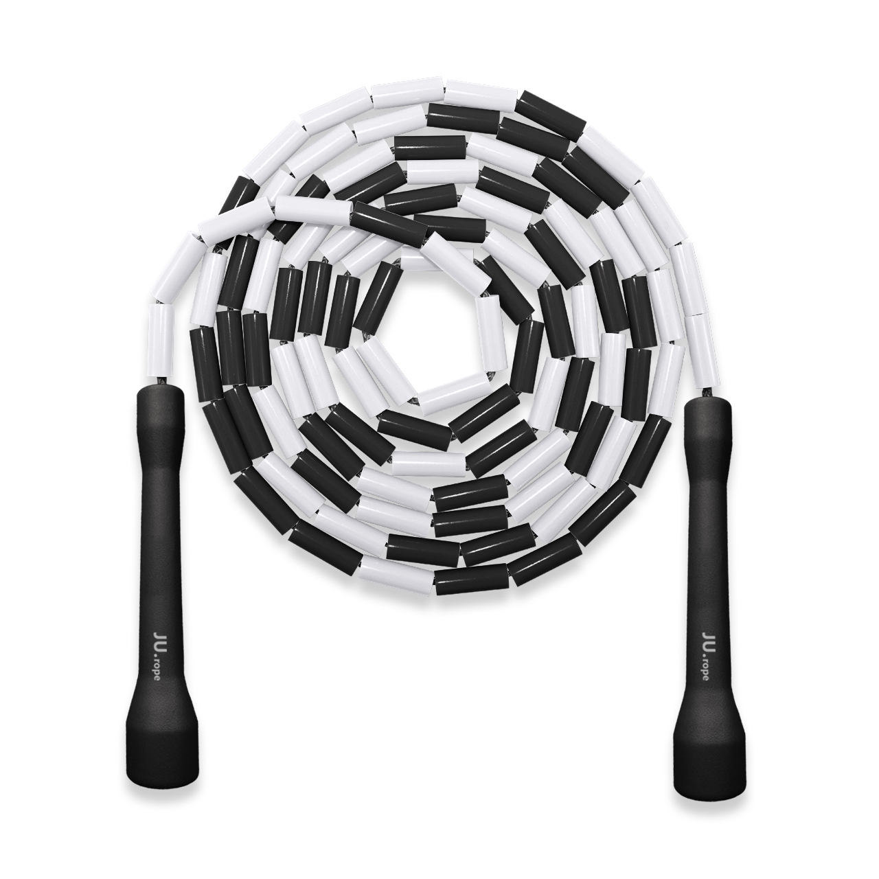 Скакалка звеньевая черно-белый