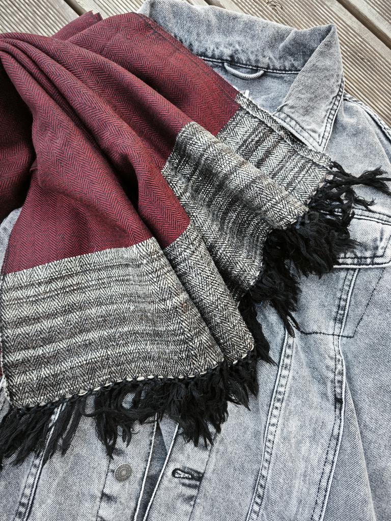 Шарф из шерсти яка Noble Maroon