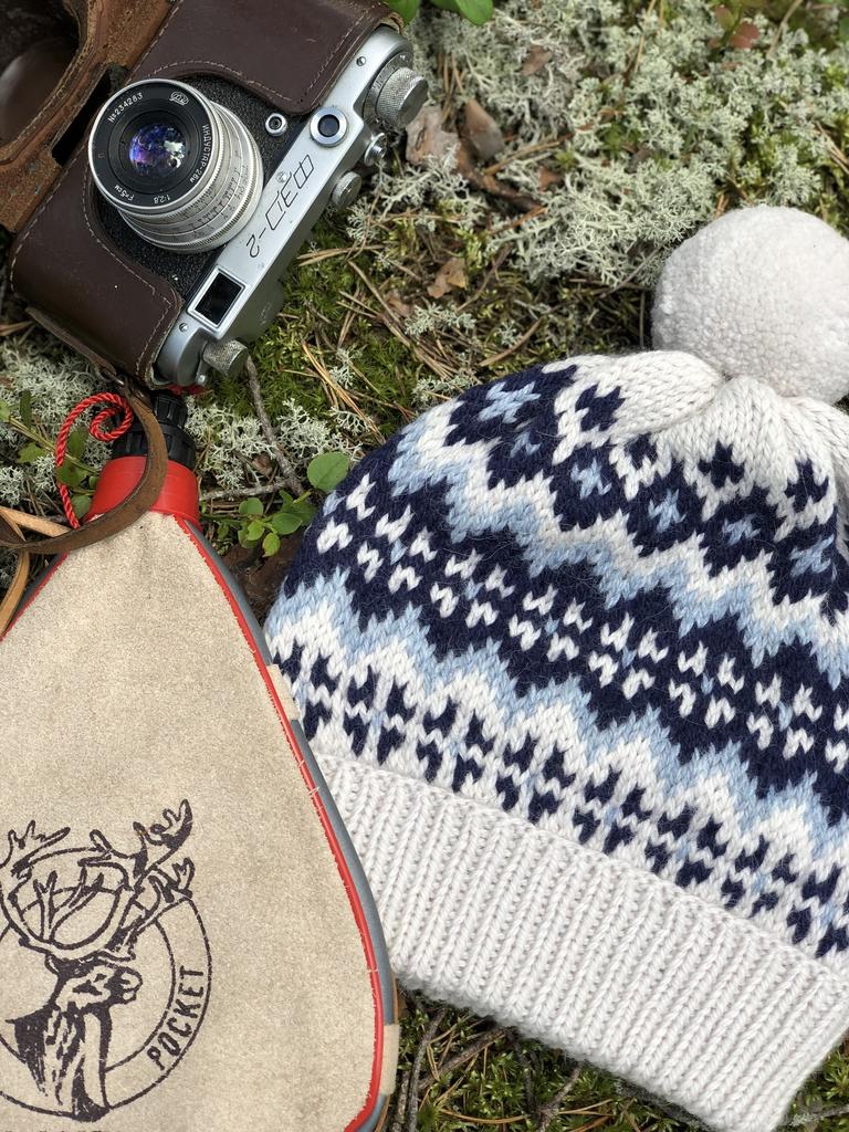 Шапка Scandi White  из натуральной шерсти