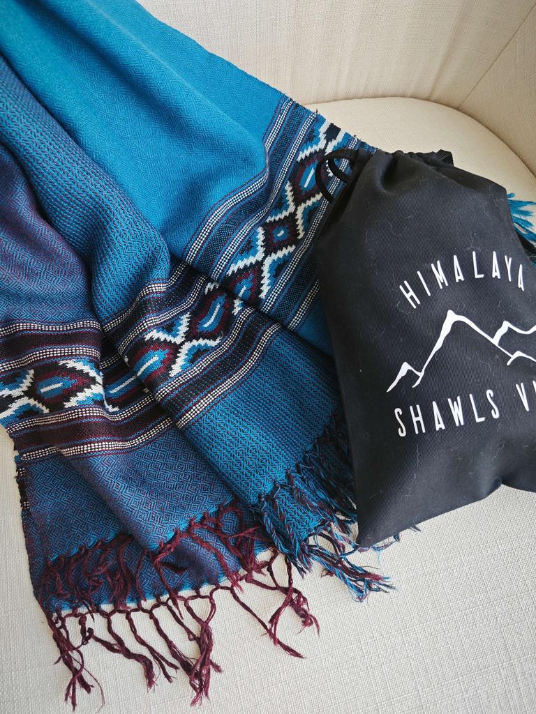 Шарф из шерсти мериноса Dark Marsala