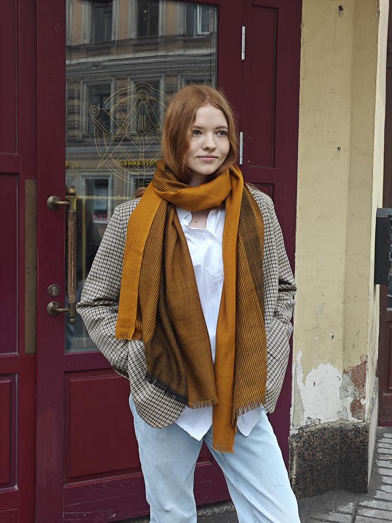 Шарф из шерсти мериноса Джентельмен Голд