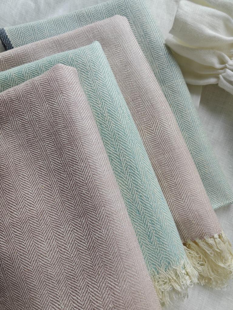 Маленький шарф из шерсти и шелка Candy Silk