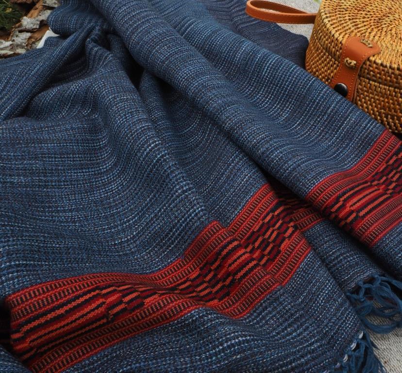 Шарф из шерсти мериноса Riverside Melange