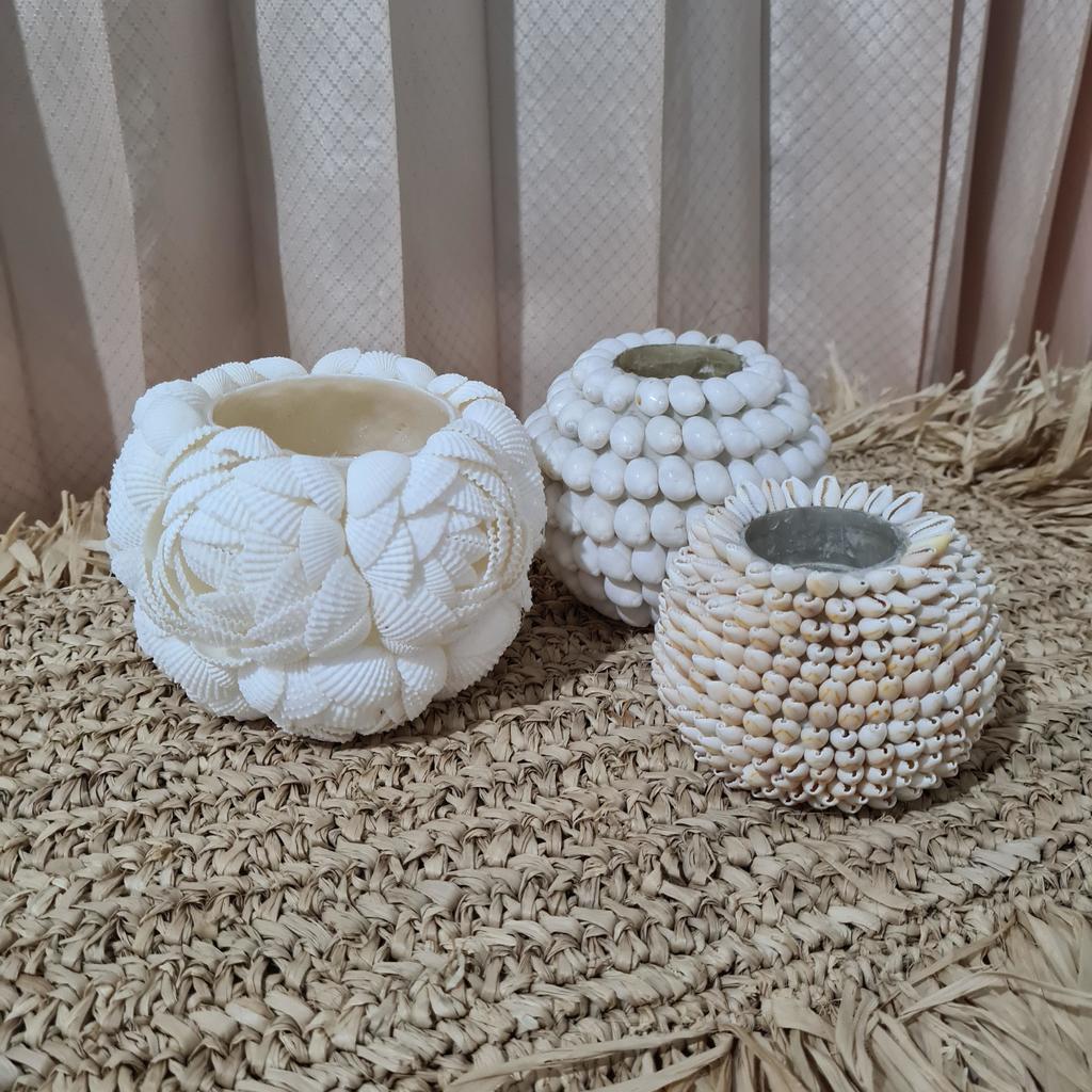 Подсвечники из ракушек